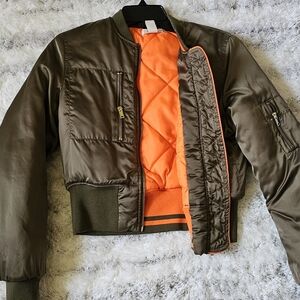 Crop Bomber Jacket